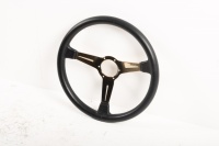 NARDI: A NOS Nardi steering wheel, leather with gold centre in box - 4