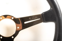 NARDI: A NOS Nardi steering wheel, leather with gold centre in box - 5