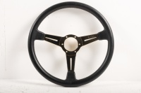 NARDI: A NOS Nardi steering wheel, leather with gold centre in box - 6