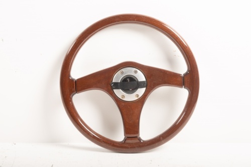 PERSONAL: A NOS Personal woodgrain 3 spoke steering wheel