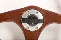 PERSONAL: A NOS Personal woodgrain 3 spoke steering wheel - 4