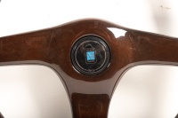 NARDI: A NOS Nardi 3 spoke full woodgrain steering wheel - 3