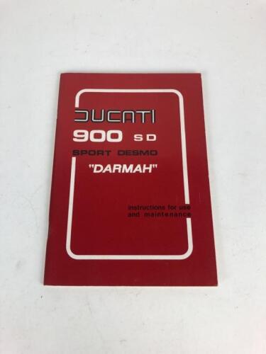 DUCATI: One original Ducati 900 SD Sport Desmo 1977 Maintenance Manual AS NEW