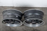 FUCHS: Two 15IN x 7IN Fuchs alloy wheels, black paintwork - 6