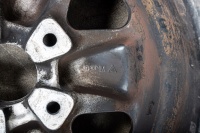 FUCHS: Two 15IN x 7IN Fuchs alloy wheels, black paintwork - 11