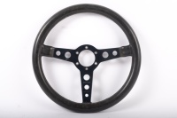 MOMO: A Momo Prototipo three spoke leather bound racing steering wheel [P/N M 20340] - NEW PHOTOS ADDED