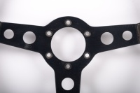 MOMO: A Momo Prototipo three spoke leather bound racing steering wheel [P/N M 20340] - NEW PHOTOS ADDED - 2