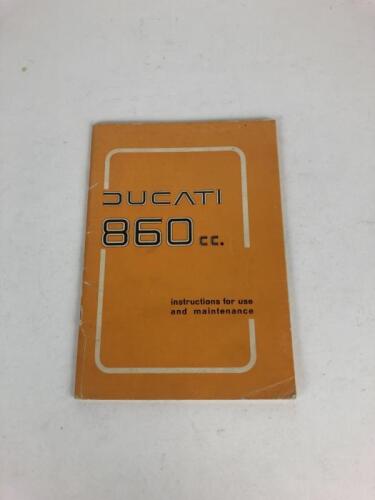 DUCATI: One original Ducati 860 GT 1975 Maintenance Manual AS NEW