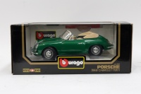 PORSCHE 356: A Bburago 1:18 scale 1961 Porsche 356 B Cabriolet in green paintwork in original box - 2
