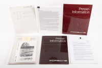 PORSCHE PRESS KITS: Two Porsche Press kits from the 1980s