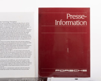 PORSCHE PRESS KITS: Two Porsche Press kits from the 1980s - 2