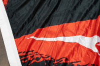MELBOURNE GRAND PRIX: A very large flag for the 1999 Qantas Australian Grand Prix at Albert Park, Victoria, 4.2m high, 1.70m wide - 4