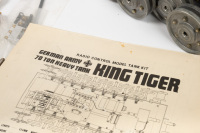 KING TIGER TANK: A Sankyo (Japan) German Army King Tiger remote control tank model kit - 3
