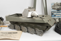 KING TIGER TANK: A Sankyo (Japan) German Army King Tiger remote control tank model kit - 6