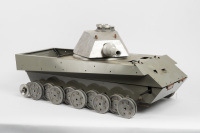 KING TIGER TANK: A Sankyo (Japan) German Army King Tiger remote control tank model kit - 7