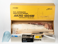 AKRO 1204M: An OK Model Co. (Japan) radio controlled aerobatic semi scale model Akro 1204M plane model kit