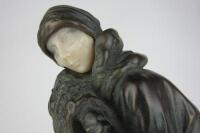 ART DECO: An Art Deco style figure titled 'The Squall' of a windswept lady after Chiparus - 3