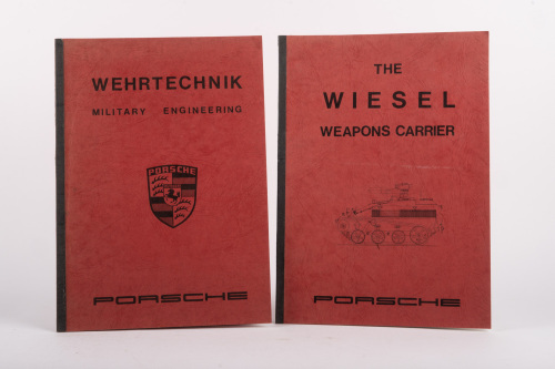 PORSCHE MILITARY: Two small booklets relating to Porsche involvement in military engineering