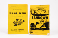 RACE PROGRAMMES: Two race programmes from 1969