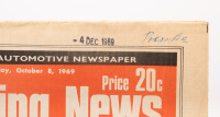 ALAN HAMILTON: A group of Alan Hamilton's own press clippings mainly from the late 1960s & early 1970s plus also a selection of his own photographs taken of Porsche in Australia - 3