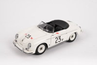 PORSCHE 356A: An Autoart 1:18 scale Porsche 356 A Speedster 'James Dean' car No.23F, in white paintwork, with opening parts