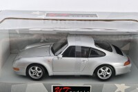 PORSCHE: A NOS 1:18 scale UT Models Porsche 911 (993) coupe silver die-cast model - 2