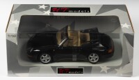 PORSCHE: A NOS 1:18 scale UT Models Porsche 911(993) Cabriolet - Black, die-cast model