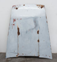 BONNET: A circa 1966-73 Porsche 911 bonnet (front luggage compartment), comes complete with catch & lock & courtesy lights