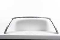 TARGA ROOF: A circa 1971-74 Porsche 911 Targa rollbar trim, brushed stainless steel Targa trim with badges