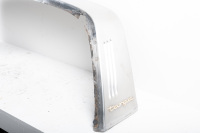 TARGA ROOF: A circa 1971-74 Porsche 911 Targa rollbar trim, brushed stainless steel Targa trim with badges - 3