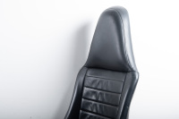 FRONT SEATS: A pair of front seats to suit a circa 1974-77 Porsche 911, one is leather, the other velour - 2