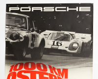 PORSCHE 917: A large 1971 dated Porsche poster celebrating the Porsche 917 victory at the June 1971 1000km race at the Osterreichring, 1.01m high, 76cm wide - 2
