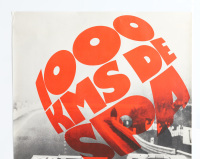 PORSCHE 917K: A large 1971 dated Porsche poster celebrating the Porsche 917K victory at the 1971 1000km race at Spa-Francorchamps, 1.01m high, 76cm wide - 2