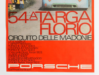 PORSCHE 908/03: A large 1970 dated Porsche poster celebrating the victory of the Porsche 908/03 at the 1970 Targa Florio, 1.01m high, 76cm wide - 3