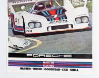 PORSCHE 936: A large 1976 dated Porsche poster celebrating the Porsche 936 victory at the 1976 Imola 500km race, 1.01m high, 76cm wide - 2