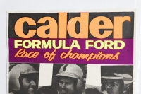 CALDER: A large screen printed fluorescent colour poster promoting 'Calder - Formula Ford - Race of Champions - Sunday August 15th 1971 - 2