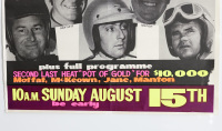 CALDER: A large screen printed fluorescent colour poster promoting 'Calder - Formula Ford - Race of Champions - Sunday August 15th 1971 - 3