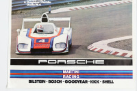 PORSCHE 936: A large 1976 dated Porsche poster celebrating the Porsche 936 victory at the 1976 4 Hour race at Pergusa, Italy, 1.01m high, 76cm wide - 3