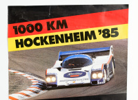 PORSCHE 962C: A large 1985 dated Porsche poster celebrating the Rothmans Porsche 962C victory at the 1985 1000km race at Hockenheim, 1.01m high, 76cm wide - 2