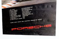 PORSCHE 962C: A large 1985 dated Porsche poster celebrating the Rothmans Porsche 962C victory at the 1985 1000km race at Hockenheim, 1.01m high, 76cm wide - 3