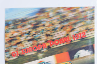 PORSCHE 911S: A large laminated 1972 dated Porsche poster celebrating victory for the Porsche 911S at the 1972 GT Europa Pokal, 1.02m high, 77cm wide - 2