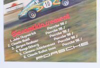 PORSCHE 911S: A large laminated 1972 dated Porsche poster celebrating victory for the Porsche 911S at the 1972 GT Europa Pokal, 1.02m high, 77cm wide - 3