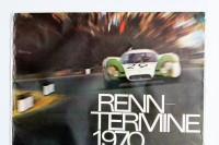 PORSCHE 1970: A large 1969 dated Porsche poster promoting the upcoming 1970 World Sportscar Championship season, with race dates listed, 1.18m high, 83.5cm wide - 2