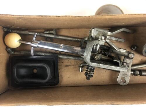 AUTOMOTIVE: One Corvette 'C1' 4 Speed Linkage (T10 Gearbox) Original Knob and one T10 Side Plate 1958