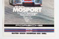 PORSCHE 936: A large laminated 1976 dated Porsche Poster celebrating the Porsche 936 victory at the 1976 200 Mile Mosport, Canada, 1.01m high, 77cm wide - 3
