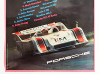 PORSCHE 917/10: A large laminated 1972 dated Porsche poster celebrating the Porsche 917-10 final standings for the 1972 Can-Am Series, 1.01m high, 76cm wide - 3