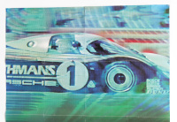 PORSCHE 956: A large 1984 dated Porsche poster celebrating the Porsche 956 victory in the 1984 World Sportscar Championship, 76cm high, 1.01m wide - 2