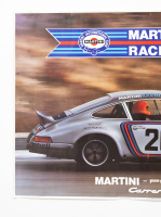 MARTINI PORSCHE: A Martini Racing poster featuring a Porsche Carrera RSR, 58cm high, 89cm wide - 2
