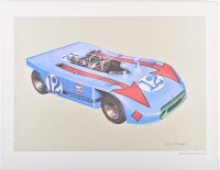 PORSCHE: A large folio, "PORSCHE KONSTRUKTION" circa 1970, containing 29 colour plates on heavy weight art stock - 3