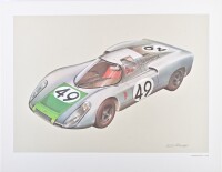 PORSCHE: A large folio, "PORSCHE KONSTRUKTION" circa 1970, containing 29 colour plates on heavy weight art stock - 9